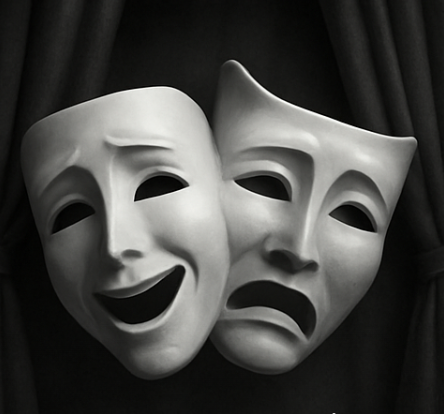 Theater masks featured on GRBSF’s existing About page.